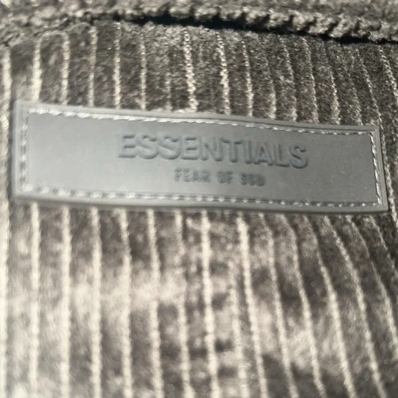 Essentials Fear of God Essentials Corduroy Full Zip JacketBlackNEW/NWOT